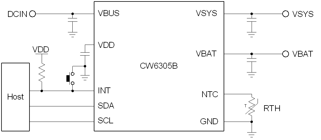 CW6305B 500mA���Գ��оƬ֧�ֵ�Դ�辶����