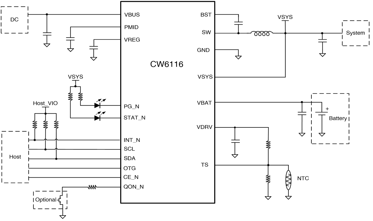 CW6116 3A����ʽ���оƬ֧�ֵ�Դ�辶����